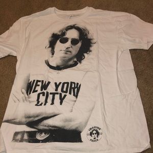 John Lennon Black and White T-Shirt